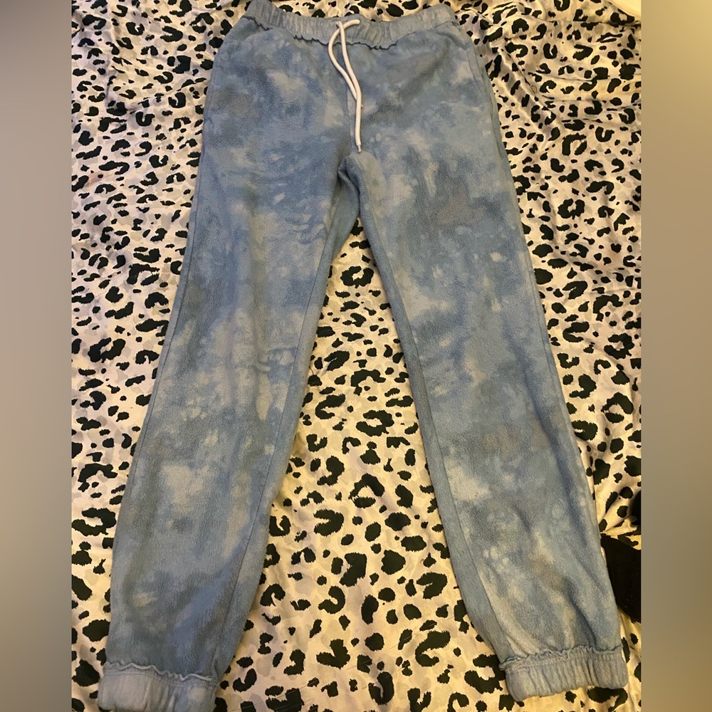 No Boundaries Blue Tie-Dye Skinny Pants